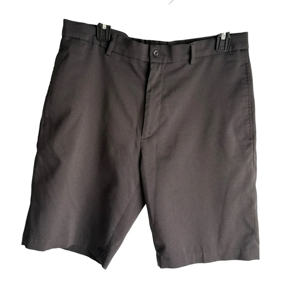 WALTER HAGEN Charcoal Essentials Oxford Mens Golf Shorts,‎ 34